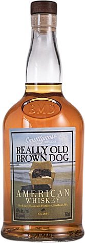 Berkshire Mountain Distlllers Smuttynose Really Old Brown Dog American Whiskey Aged Years 43 Abv