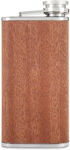 Wood Veneer & Stainless Steel Flask By Foster & Rye