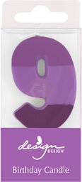 COLOR BLOCK 9 CANDLE BIRTHDAY NUMERIC