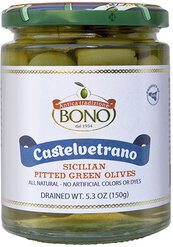 Bono Castelvetrano Sicilian Whole Green Olives