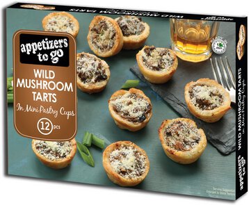 A2G WILD MUSHROOM TARTS 12 PIECE 9OZ