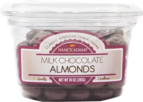 NANCY ADAMS MILK CHOCOLATE ALMONDS 10OZ
