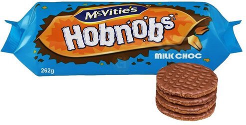 Mcvities Hobnob Milk Choc 262g