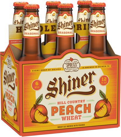 Shiner Peach Wheat 4/6/12oz Btl