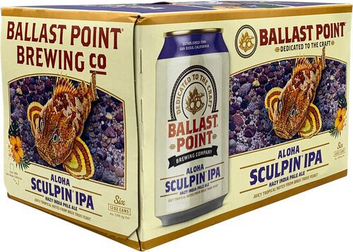 Ballast Point Aloha Sculpin IPA 4/6 Pack Cans