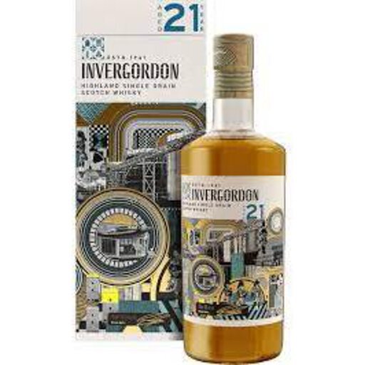Invergordon 21Yr Single Grain Scotch Whisky 700ML - Bansum Wine