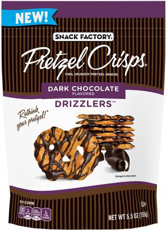 Snack Factory Pretzel Crisps Dark Chocolate Drizzlers