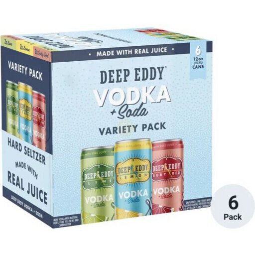 Deep Eddy Vodka Soda RTD Cocktail Variety Pack Cans 12OZ - Ye Old
