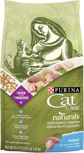 Purina Cat Chow Hairball, Healthy Weight, Indoor, Natural Dry Cat Food, Naturals Indoor