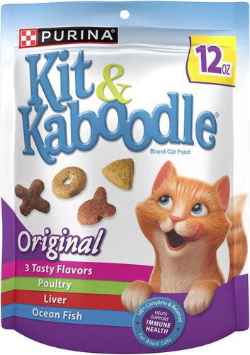 Purina Kit and Kaboodle Dry Cat Food Original Poultry, Liver and Ocean Fish Flavors