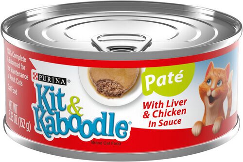 Purina Kit & Kaboodle Pate Wet Cat Food, With Liver & Chicken in Sauce