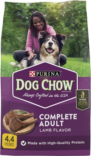 Purina Dog Chow Complete Adult Dry Dog Food Kibble With Lamb Flavor