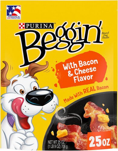 Purina Beggin' Strips With Real Meat Dog Training Treats With Bacon and Cheese Flavors