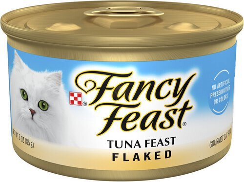 Purina Fancy Feast Wet Cat Food Flaked Tuna Feast