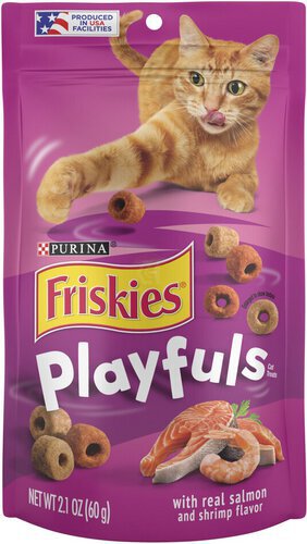 Purina Friskies Playfuls With Salmon and Shrimp Flavor Cat Treats