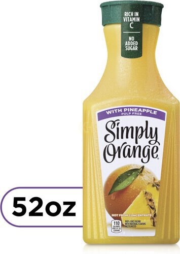 Simply Orange Juice With Pineapple