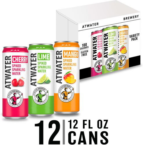Atwater Spiked Sparkling Water Variety Pack