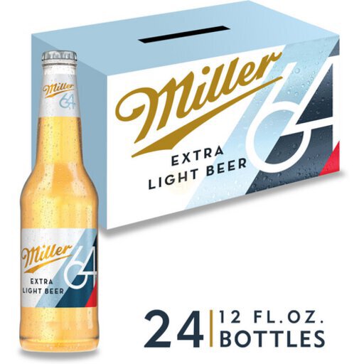 MILLER 64 24PK BOTTLES 24OZ - Archer Liquors