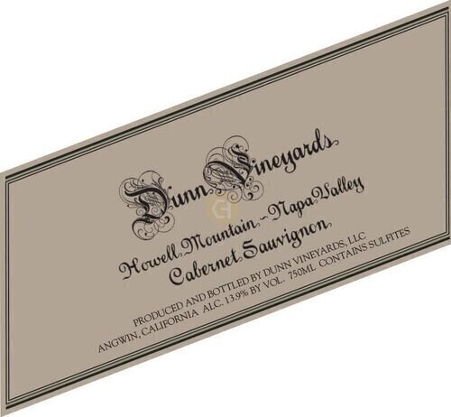 Dunn Cabernet Howell Mt Vertical - Dallas - sold out