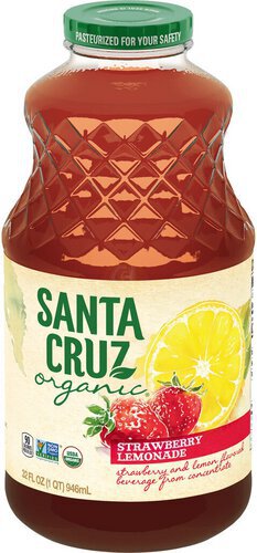 Santa Cruz Organic Strawberry Lemonade, 32 Ounces