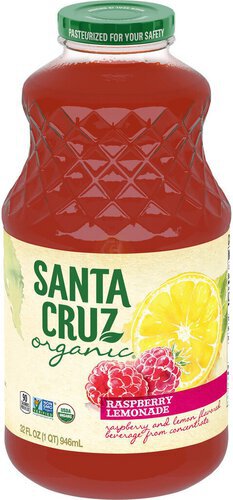 Santa Cruz Organic Raspberry Lemonade, 32 Ounces