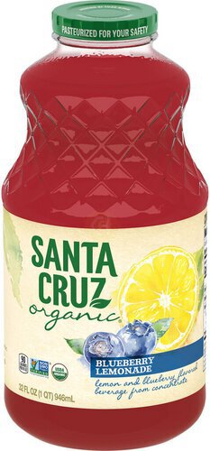 Santa Cruz Organic Blueberry Lemonade, 32 Fluid Ounces