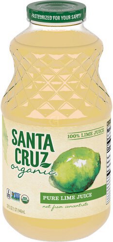 Santa Cruz Organic 100% Pure Lime Juice, 32 Fluid Ounces