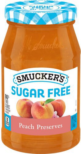 Smucker's Sugar Free Peach Preserves with Splenda Brand Sweetener, 12.75 Ounces