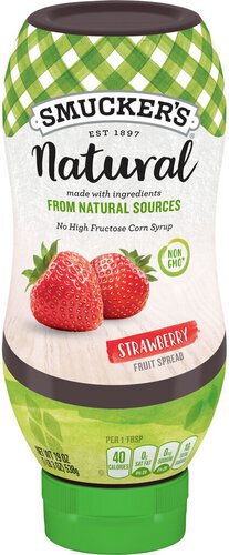 Smucker's Natural Strawberry Squeezable Fruit Spread, 19 Ounces