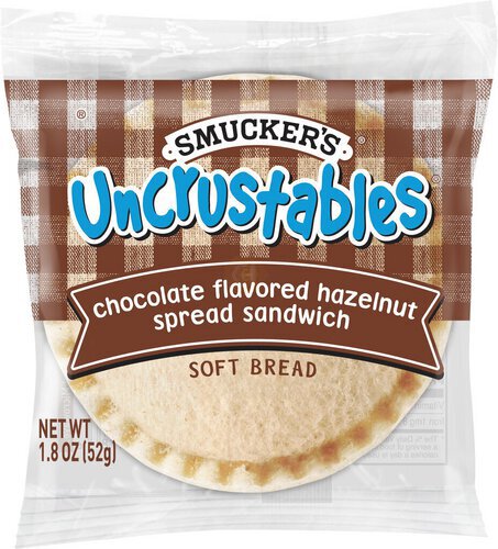 Uncrustables Chocolate Flavored Hazelnut Spread Sandwich