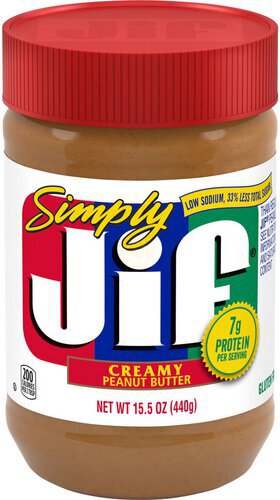 Simply Jif Creamy Peanut Butter, 15.5 Ounces