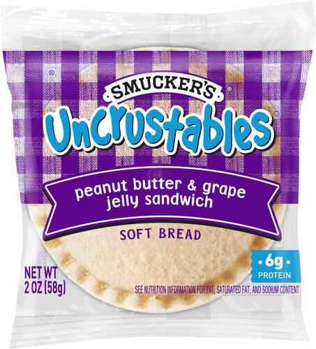 Smucker's Uncrustables Peanut Butter & Grape Jelly Sandwich, 2-Ounce