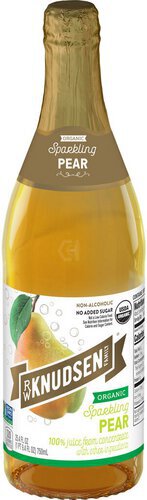 R.W. Knudsen Family Sparkling Organic Pear Juice, 25.4 Ounces, Non-Alcoholic Juice