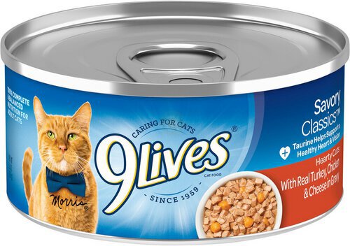 9lives Hearty Cuts With Real Turkey Chicken & Cheese In Gravy