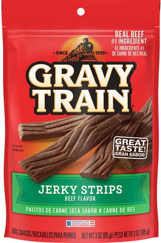 Gravy Train Jerky Strips Dog Snacks, 3-Ounce