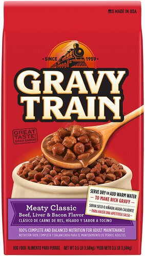 Gravy Train Meaty Classic Beef Liver And Bacon
