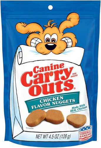 Canine Carry Outs Chicken Flavor Nuggets Dog Snacks, 4.5 oz.