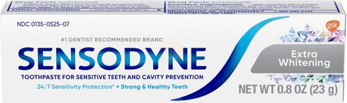 Sensodyne Extra Whitening Sensitive Teeth Whitening Toothpaste - 0.8 Ounces