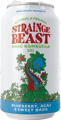 Strainge Beast Blueberry, Acai & Sweet Basil Hard Kombucha