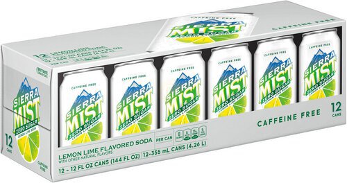 Sierra Mist Zero Sugar Soda Lemon Lime  