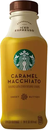 Starbucks Iced Espresso Beverage Caramel Macchiato Flavored   