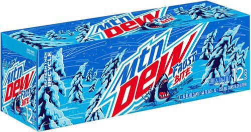 Mtn Dew Frost Bite Soda  & DEW  