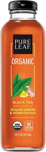 Pure Leaf Organic Black Tea Sicilian Lemon & Honeysuckle Flavor
