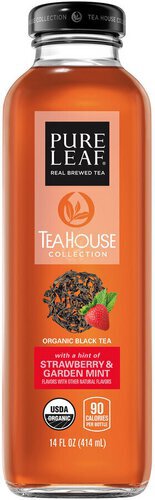 Pure Leaf Tea House Colleion Organic Black Tea With A Hint Of Strawberry & Garden Mint Flavors   