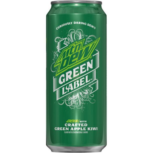 Mtn Dew Green Label Soda Crafted Green Apple Kiwi - Sunshine Food