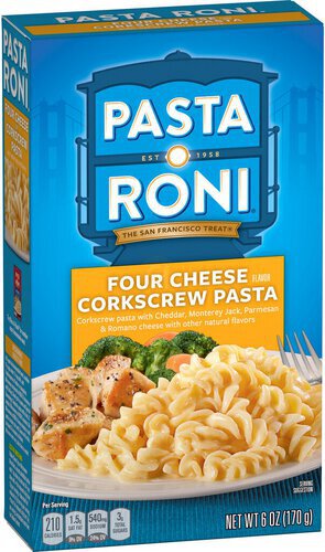 Pasta Roni Corkscrew Pasta Four Cheese Flavor 