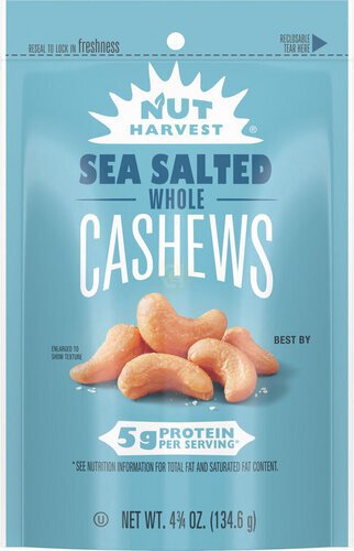 Nut Harvest Whole Cashews Sea Salted