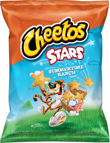 Cheetos Stars Flavored Snacks Summertime Ranch