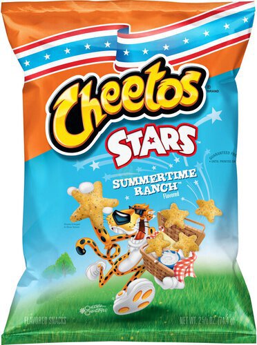 Cheetos Stars Flavored Snacks Summertime Ranch