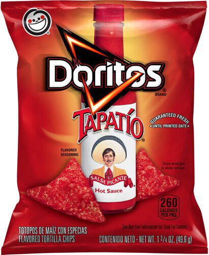 Doritos Tapatio Flavored Tortilla Chips Hot Sauce